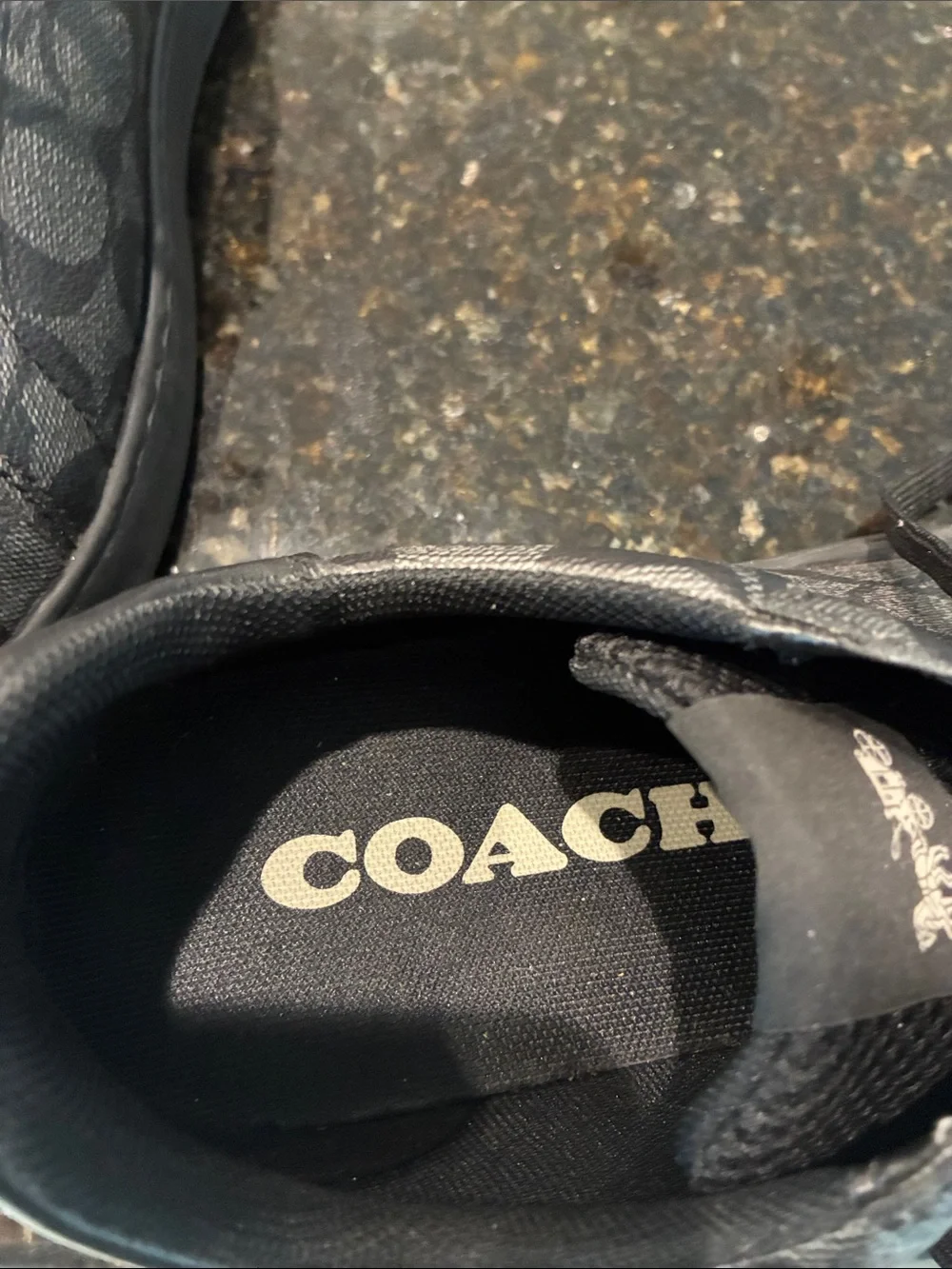 Coach Black Signature C Monogram G4949Lace-Up Sneaker